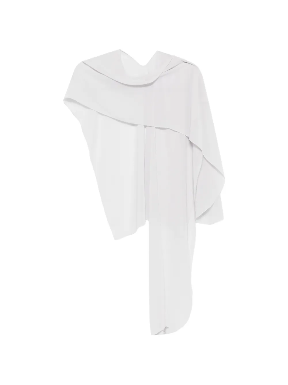 Patrizia Pepe draped asymmetric scarf - Bianco