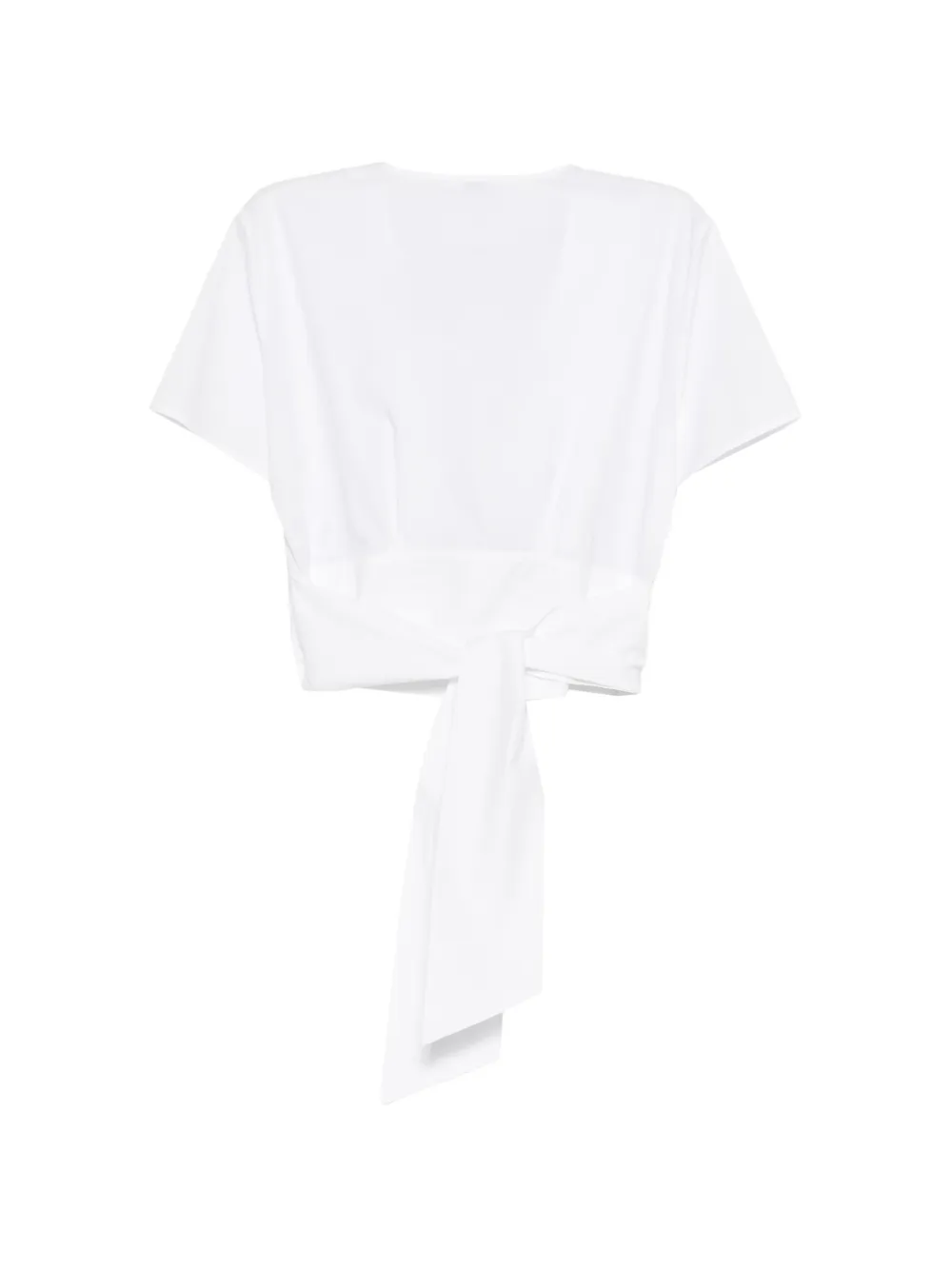 Patrizia Pepe Cropped top met rits Wit