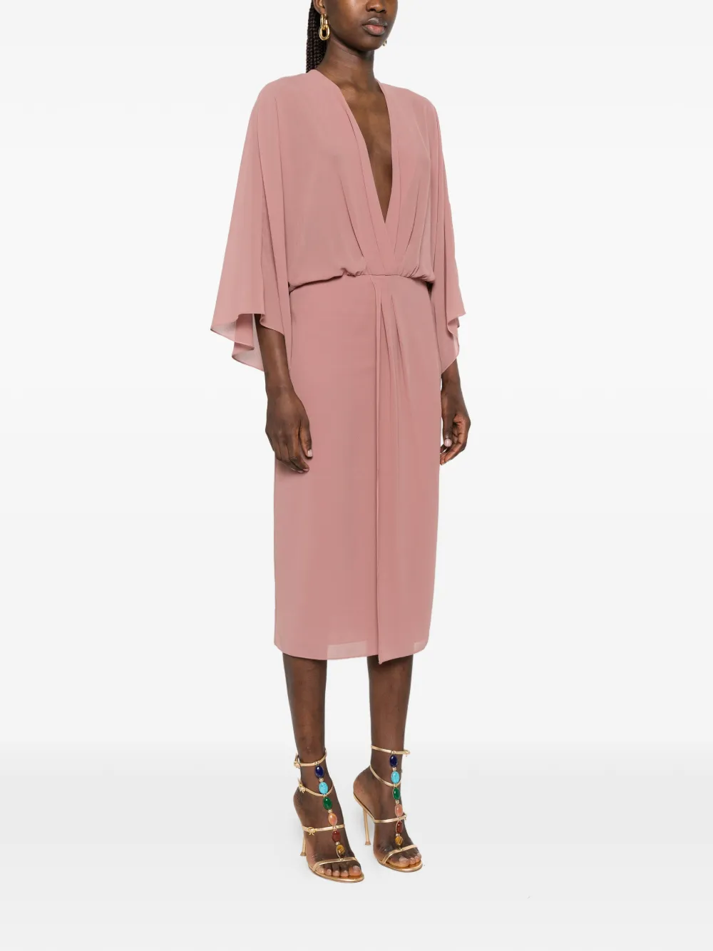 Patrizia Pepe Kimono jurk Roze