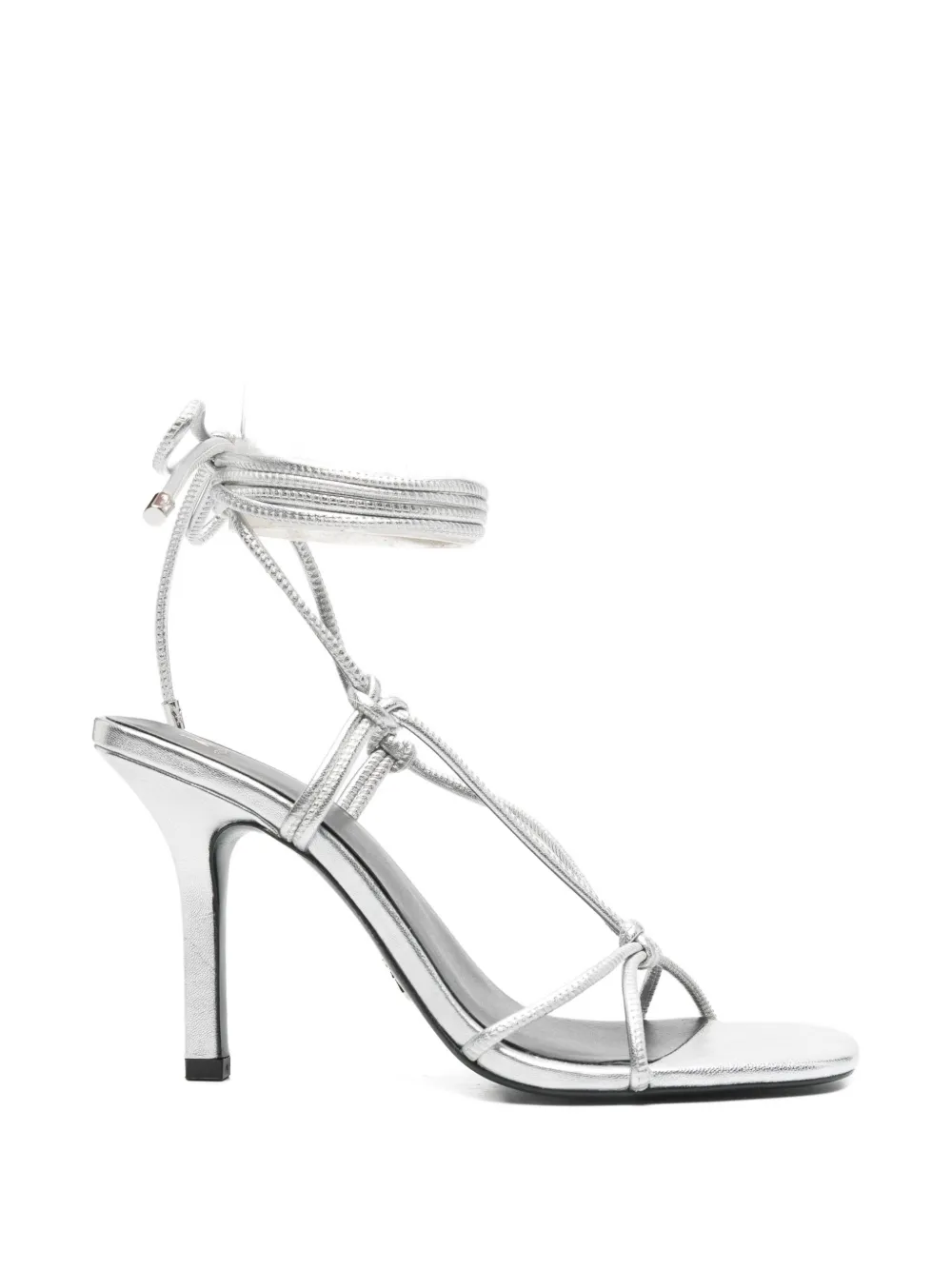 Patrizia Pepe square-toe sandals Zilver