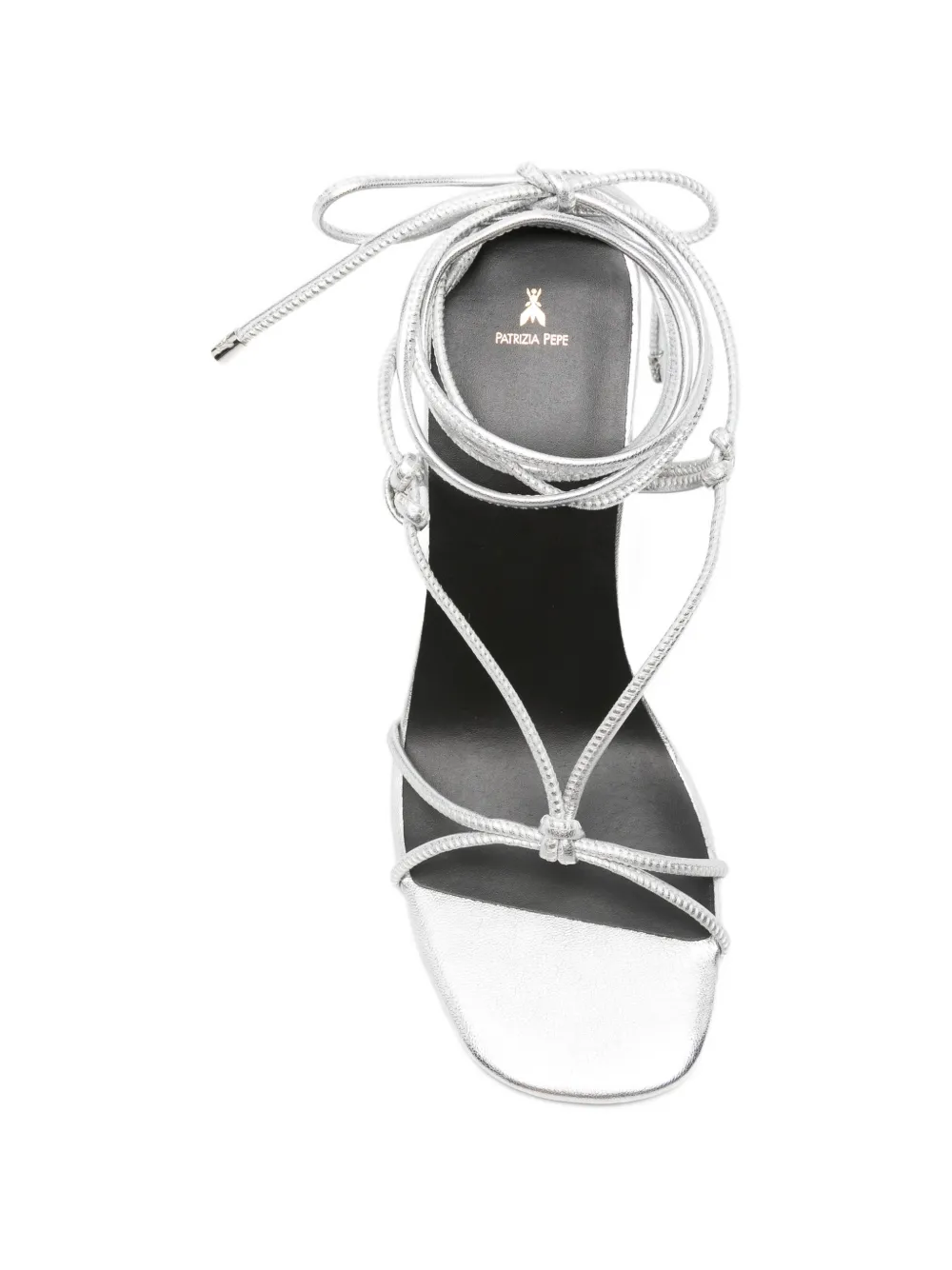 Patrizia Pepe square-toe sandals Zilver