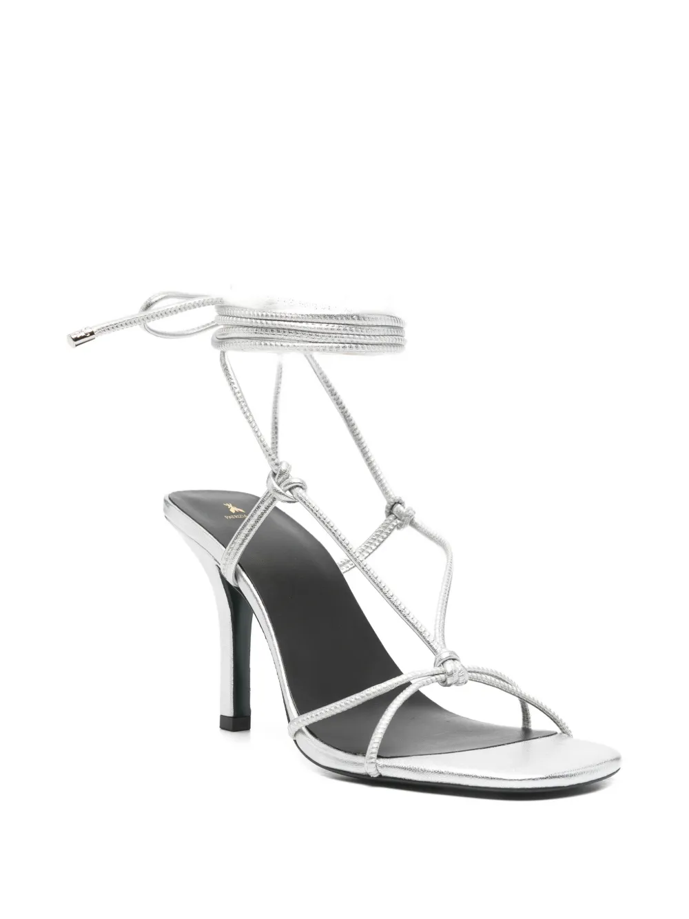 Patrizia Pepe square-toe sandals Zilver