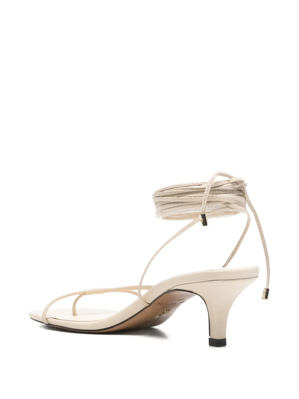 Patrizia Pepe tie-fastening sandals Beige