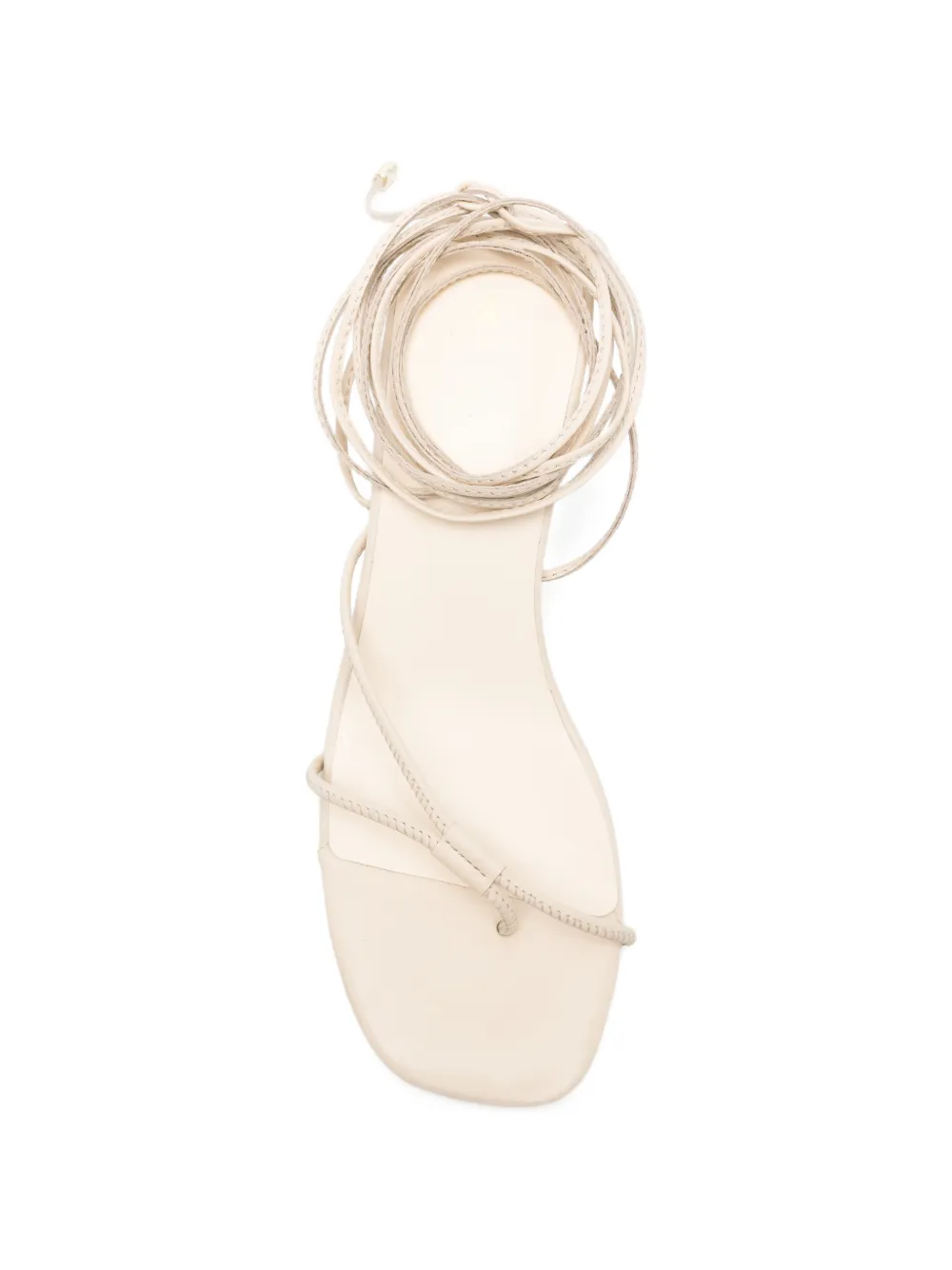 Patrizia Pepe tie-fastening sandals Beige