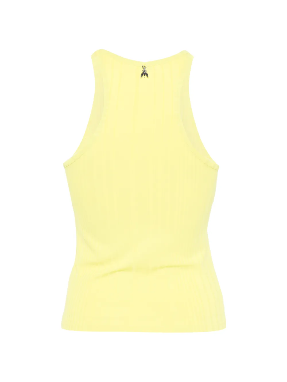 Patrizia Pepe Geribbelde racerback tanktop Geel