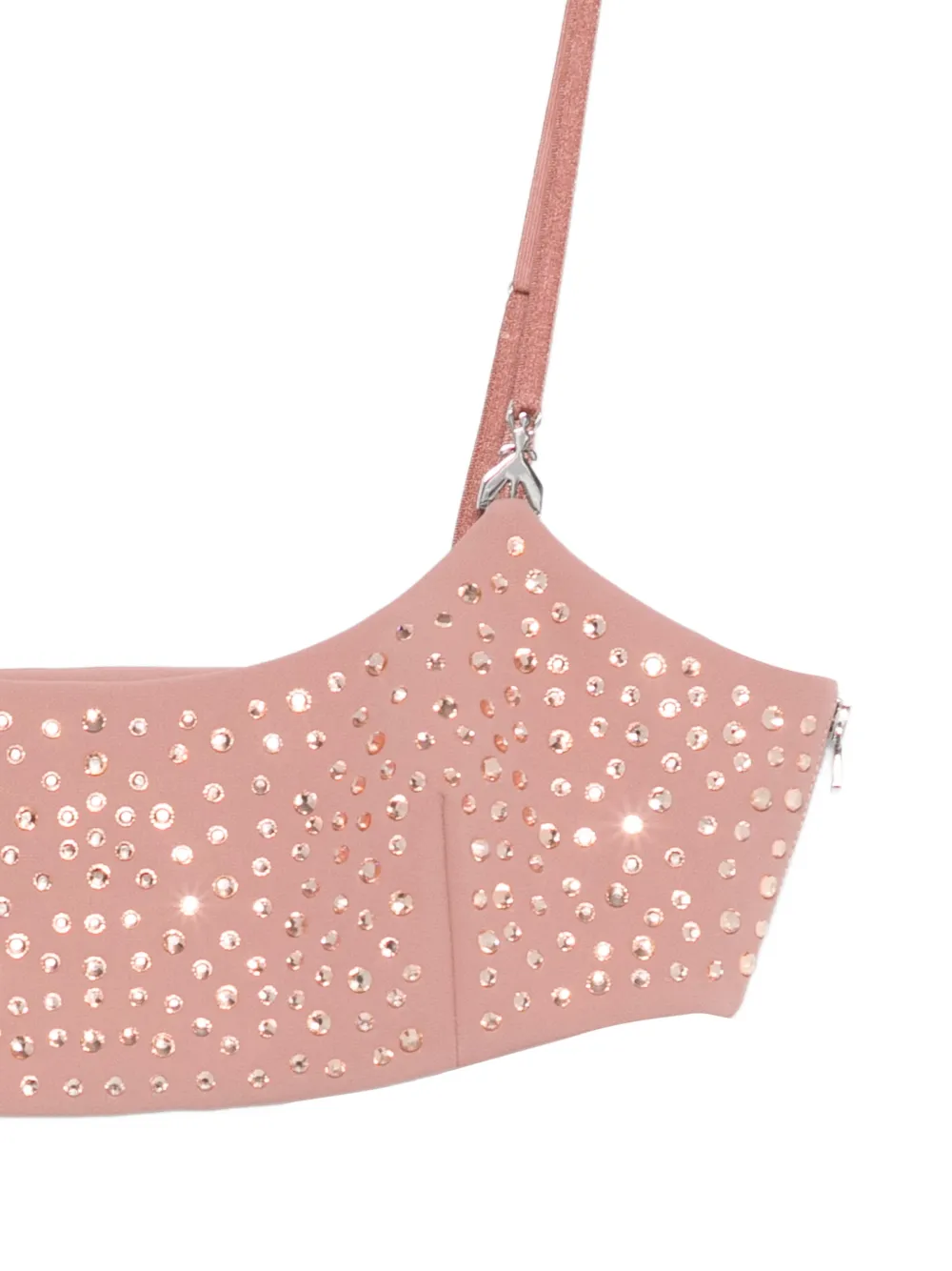 Patrizia Pepe Cropped top met stras Roze