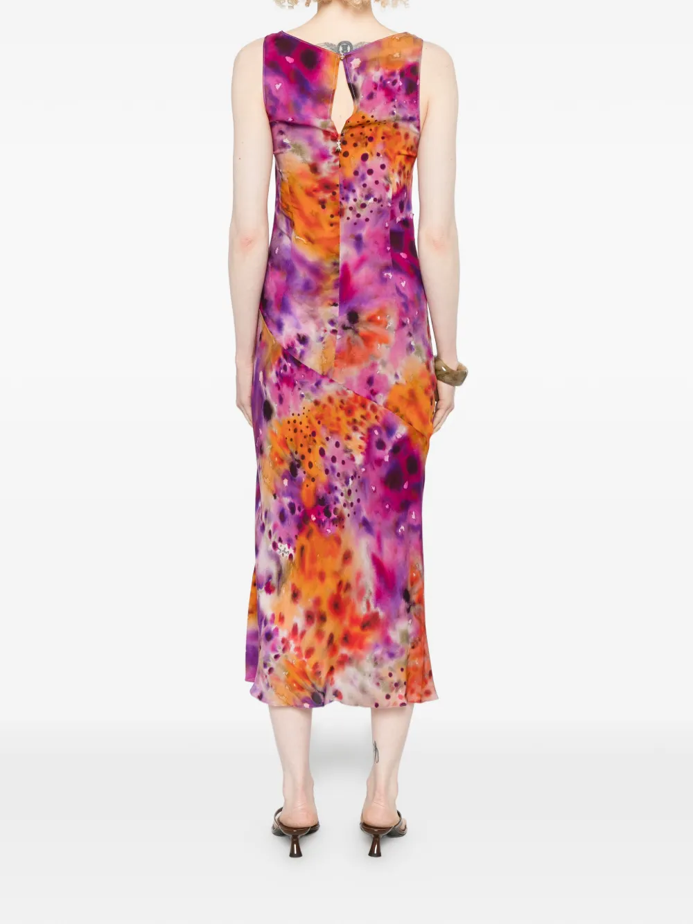 Patrizia Pepe Midi-jurk met print Roze