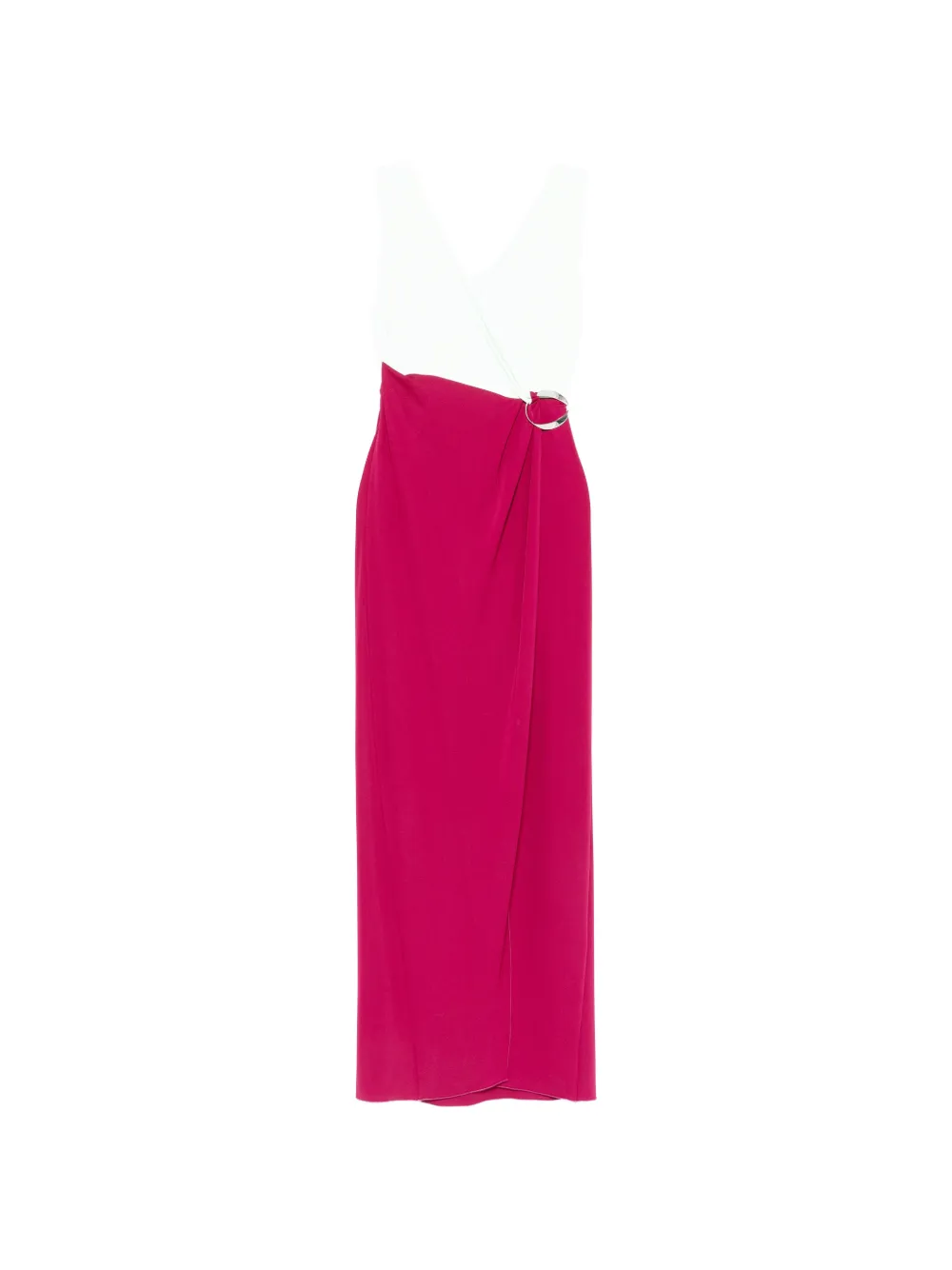 Patrizia Pepe color-block maxi dress - Rosso