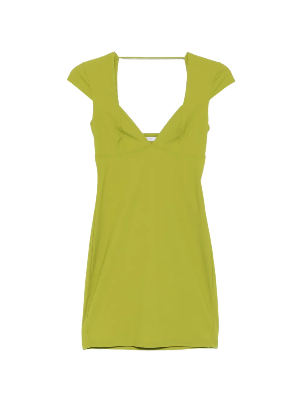 Patrizia Pepe mini sweetheart-neck jersey dress - Verde