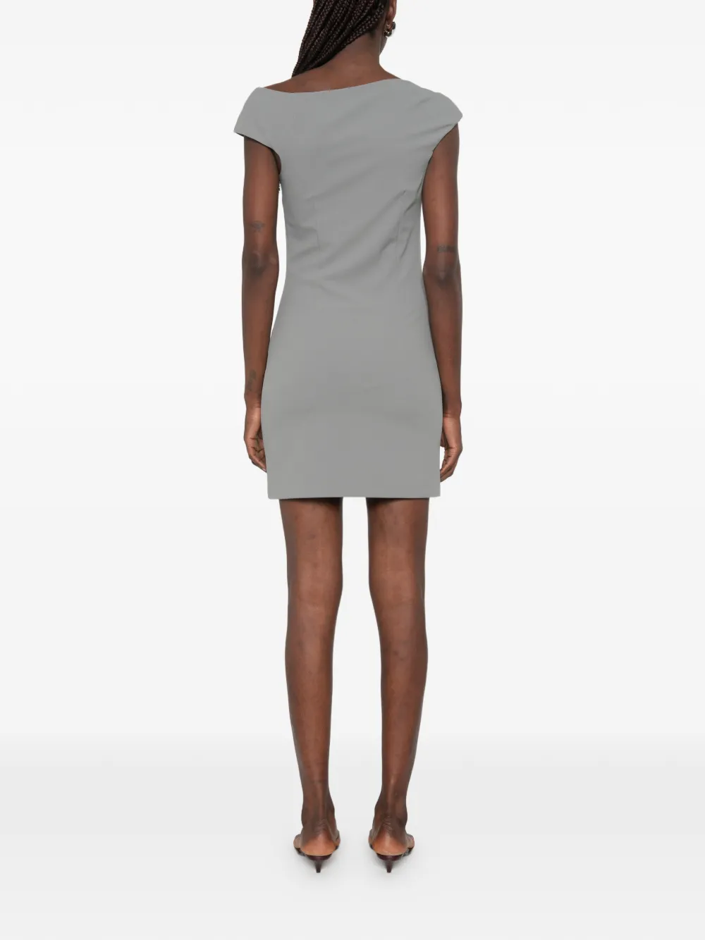 Patrizia Pepe Torçon mini-jurk Grijs