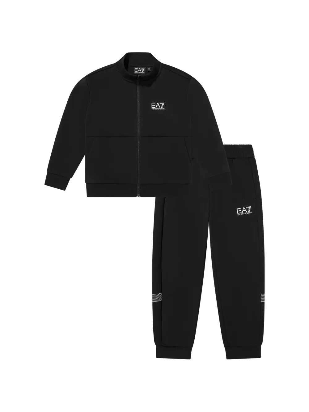Emporio Armani Kids EA7 logo-print tracksuit - Nero