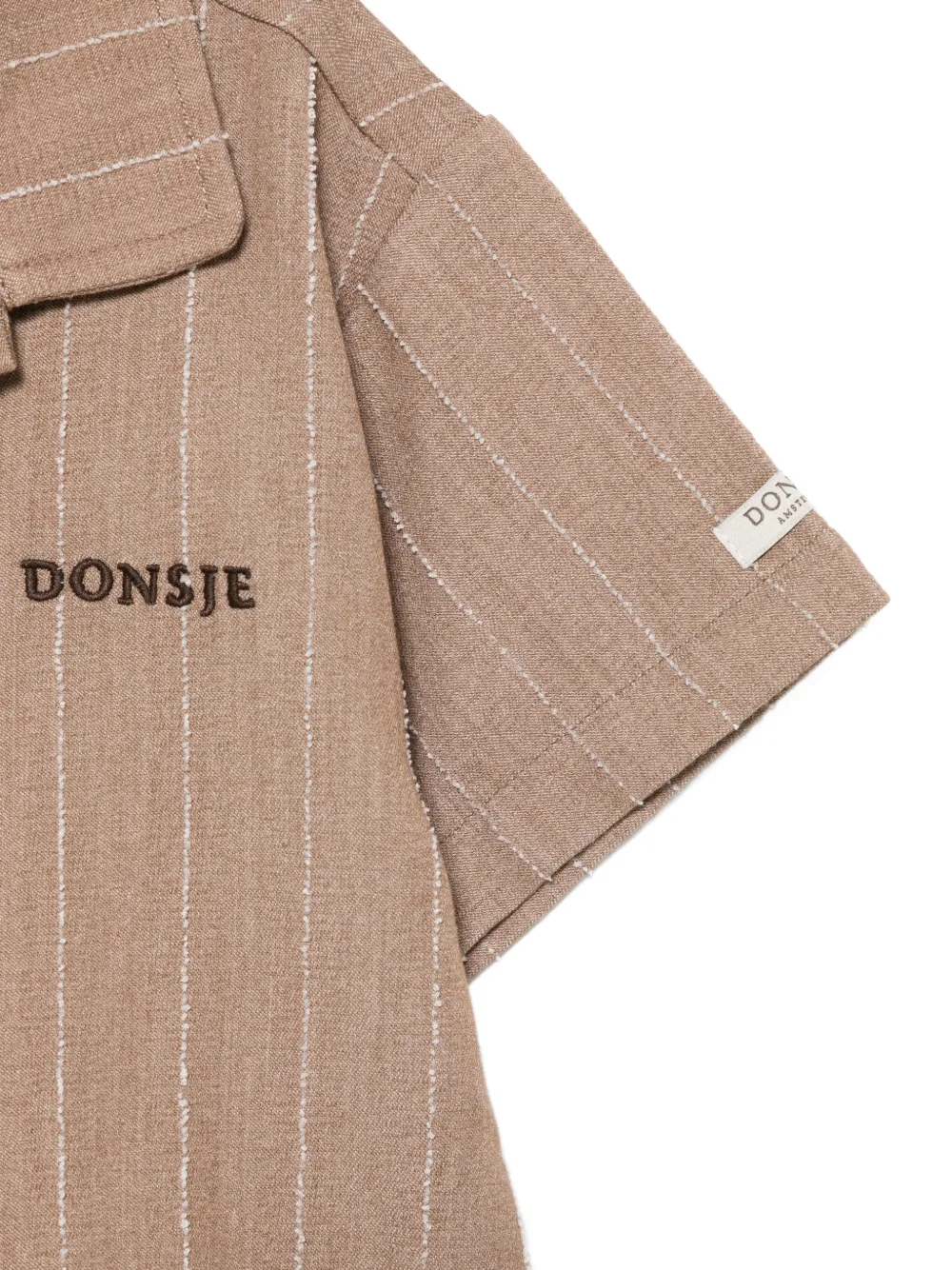 Donsje Gestreept shirt Bruin