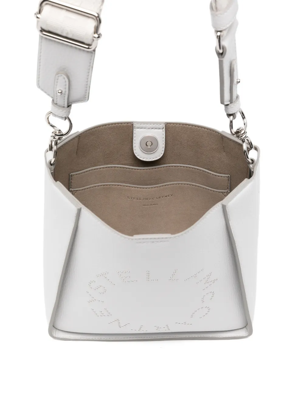 Stella McCartney Crossbodytas met logo Grijs