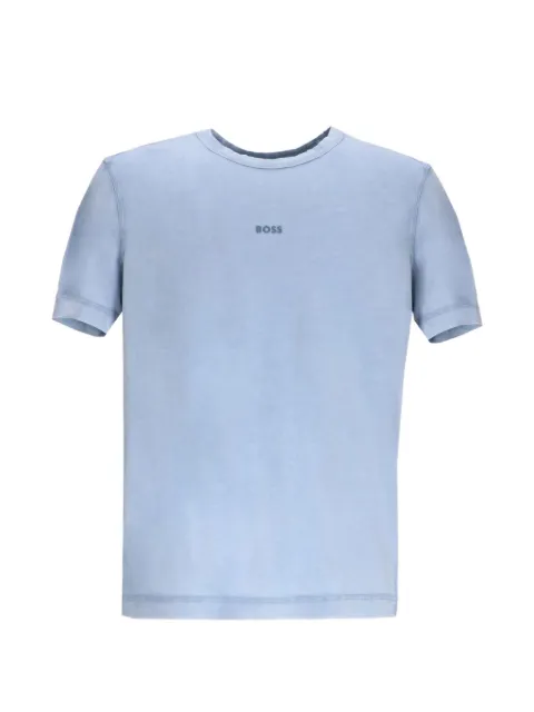 BOSS camiseta de algodón con logo estampado