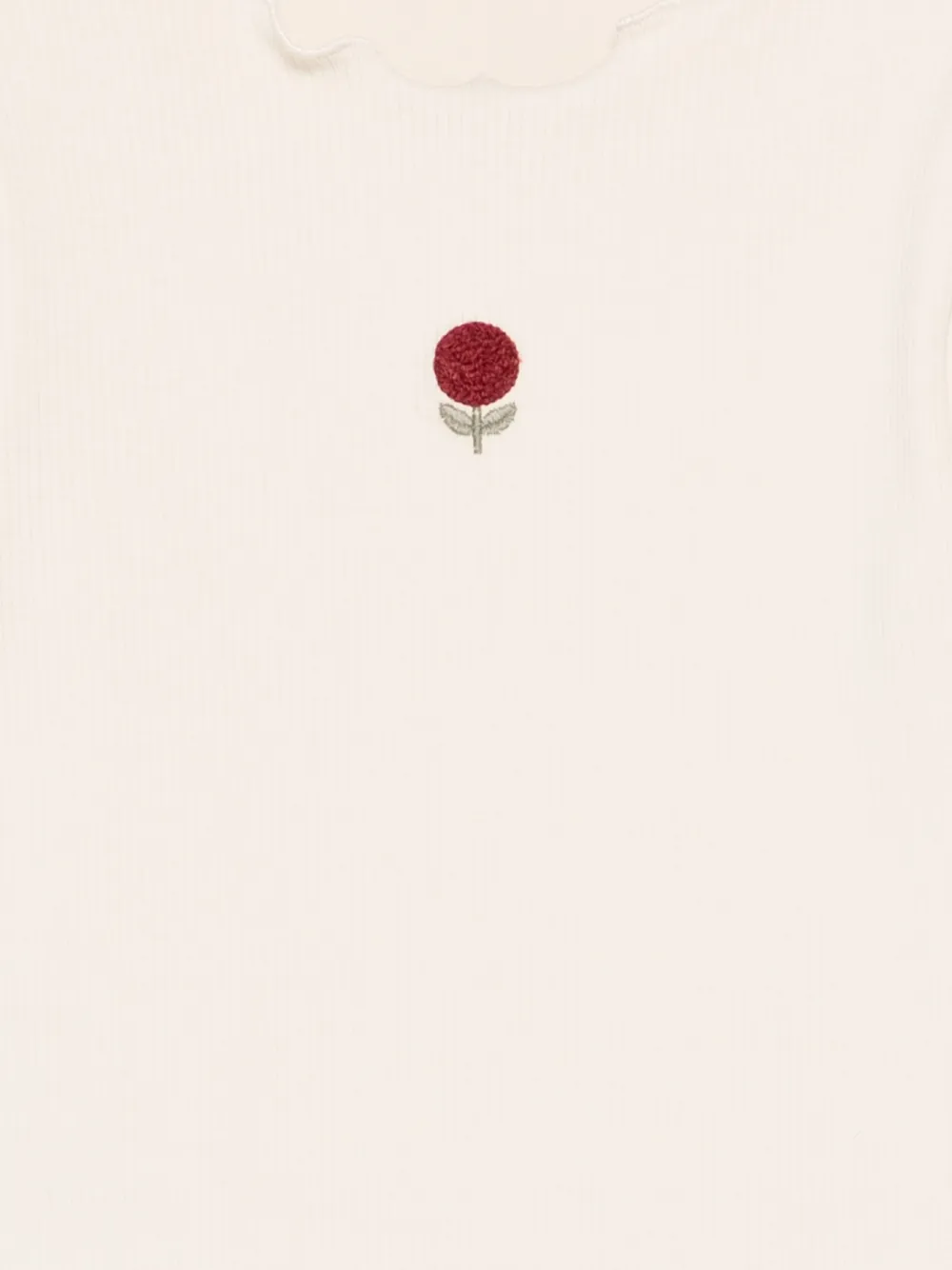  Donsje Marien Ruffled Rose T-shirt - Neutrals 
