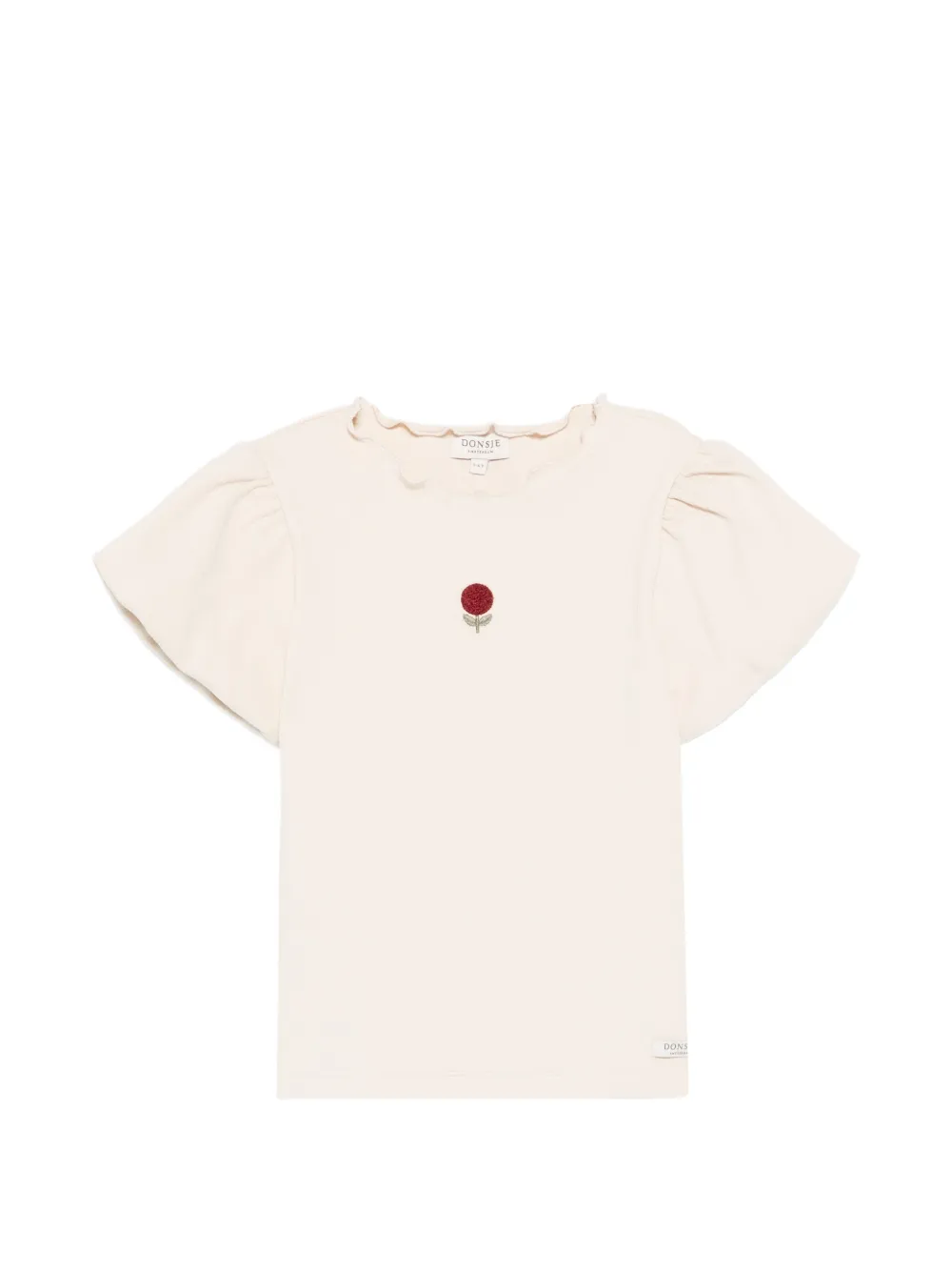 Donsje Marien ruffled rose T-shirt - Toni neutri