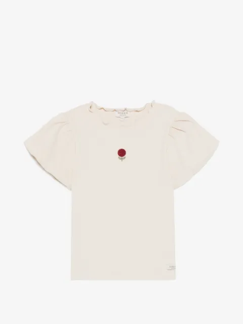 Donsje T-shirt Marien à volants rose