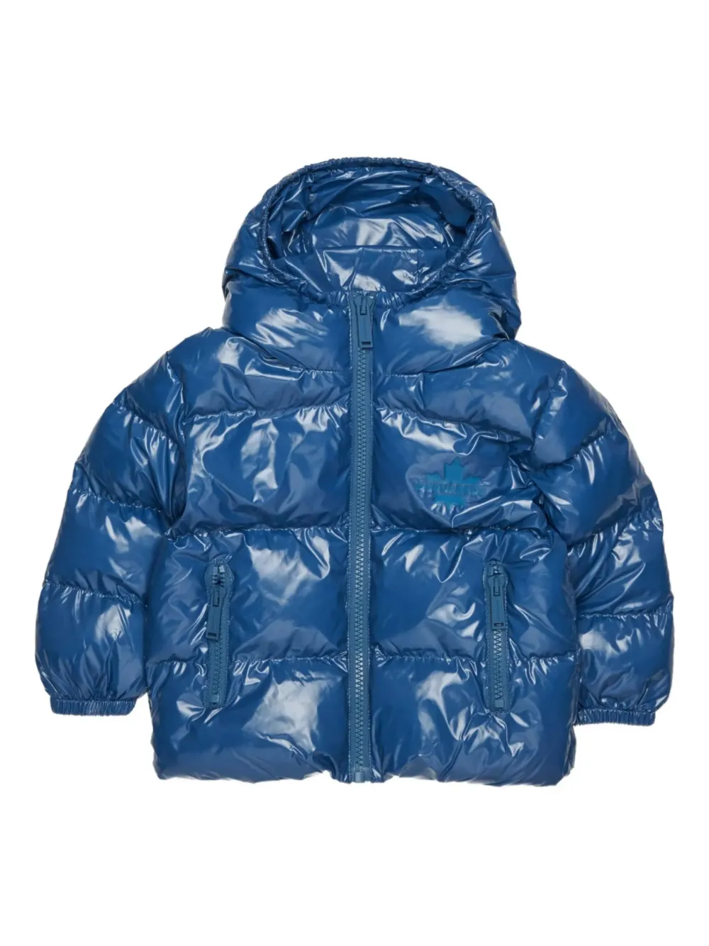 DSQUARED2 KIDS hooded puffer jacket - Blu