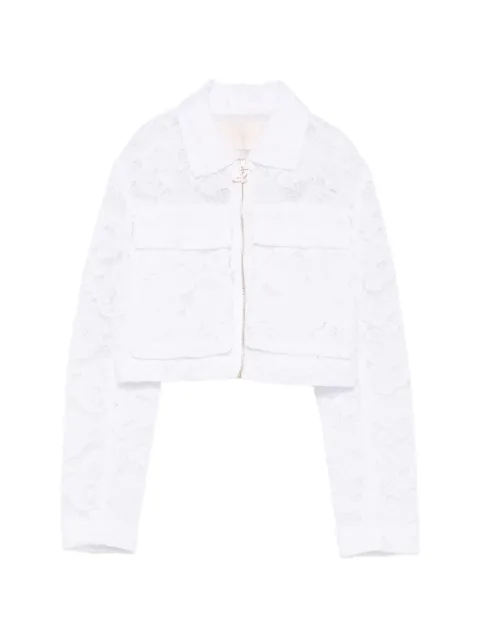 Miss Blumarine floral-lace jacket