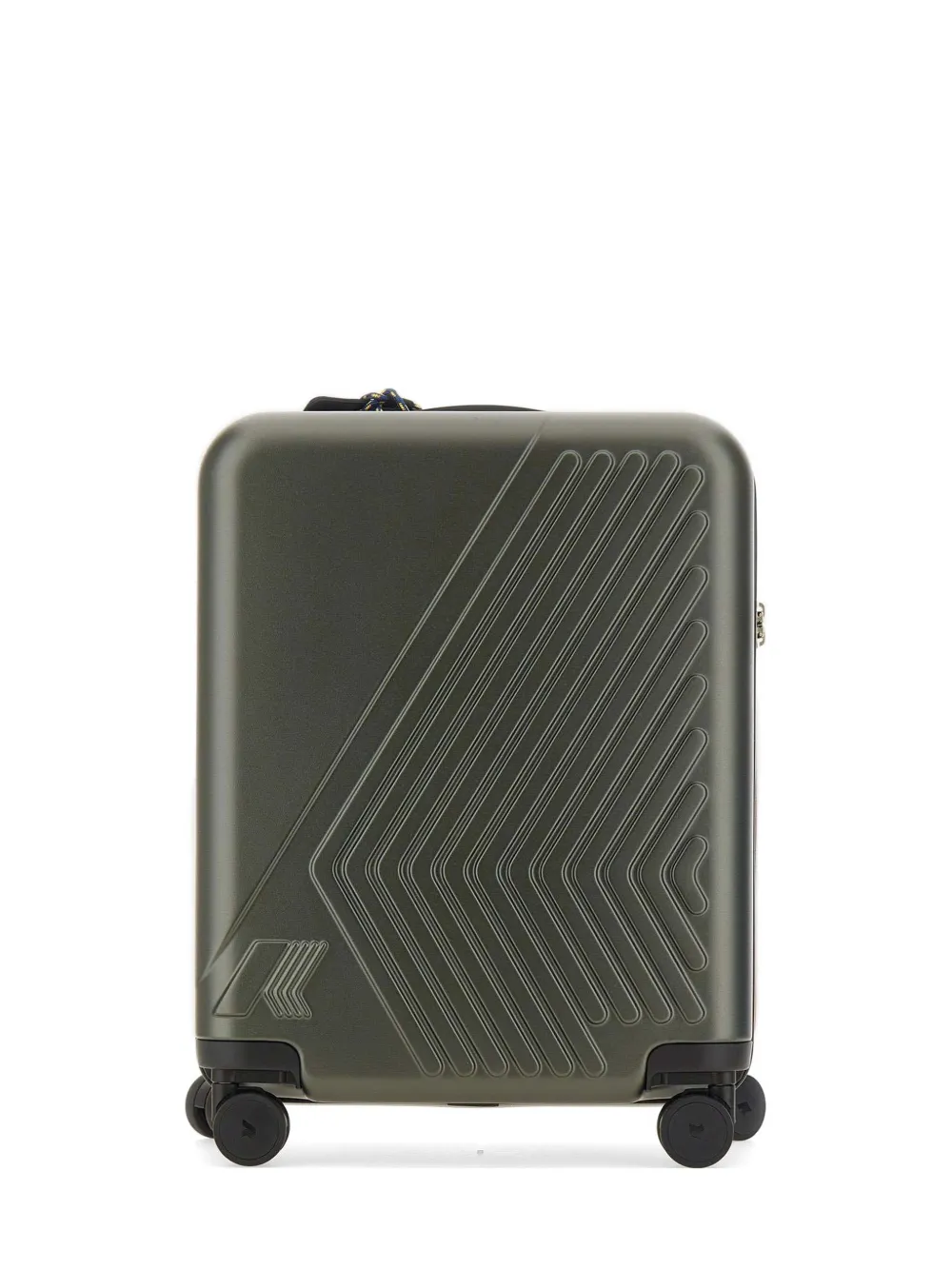 K-Way EUDOXIE logo embossed hard shell suitcase - Verde
