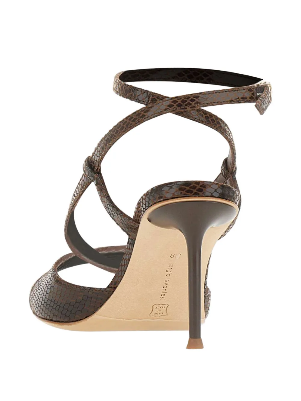 Sergio Levantesi Genny woven sandals Bruin