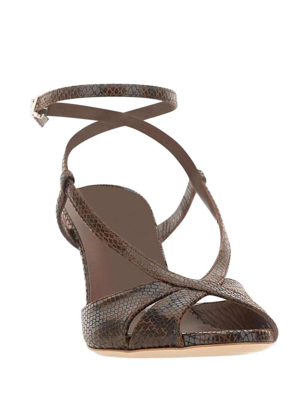 Sergio Levantesi Genny woven sandals Bruin