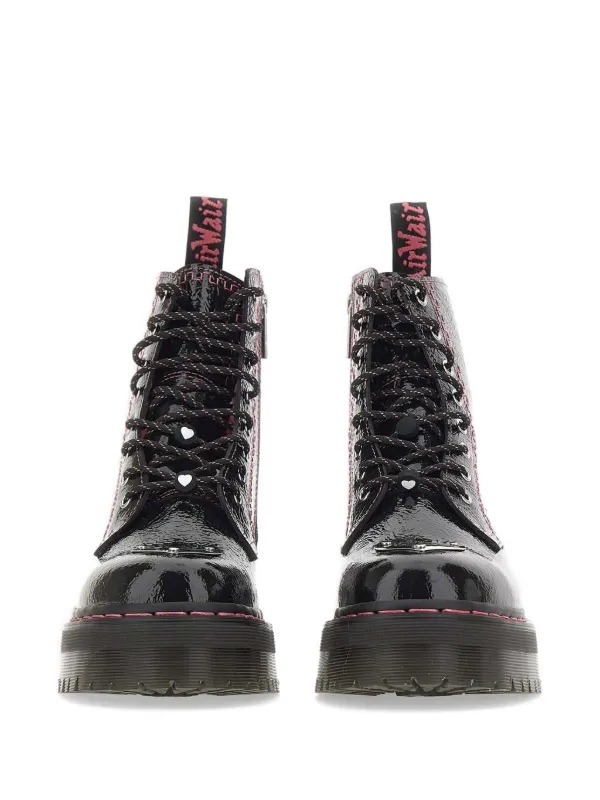 Dr. Martens Jadon TP heart-plaque Platform Boots | Black | FARFETCH JO