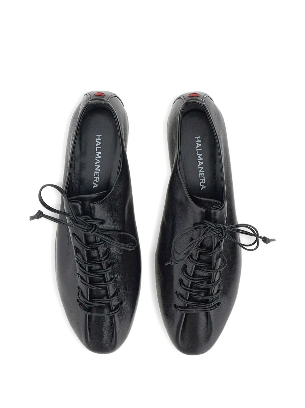 Halmanera Dave leren sneakers met toelopende pijpen Zwart