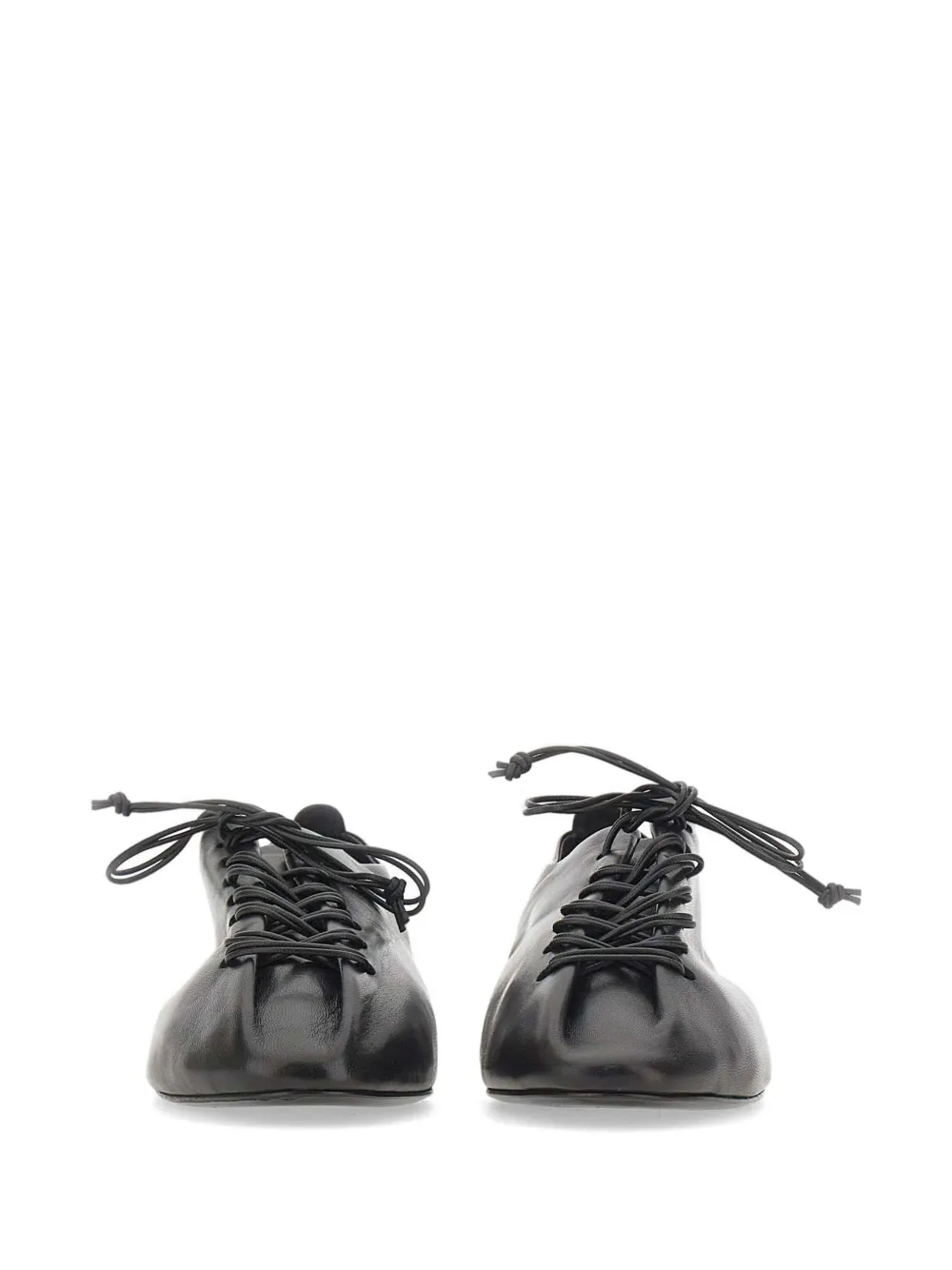 Halmanera Dave leren sneakers met toelopende pijpen Zwart