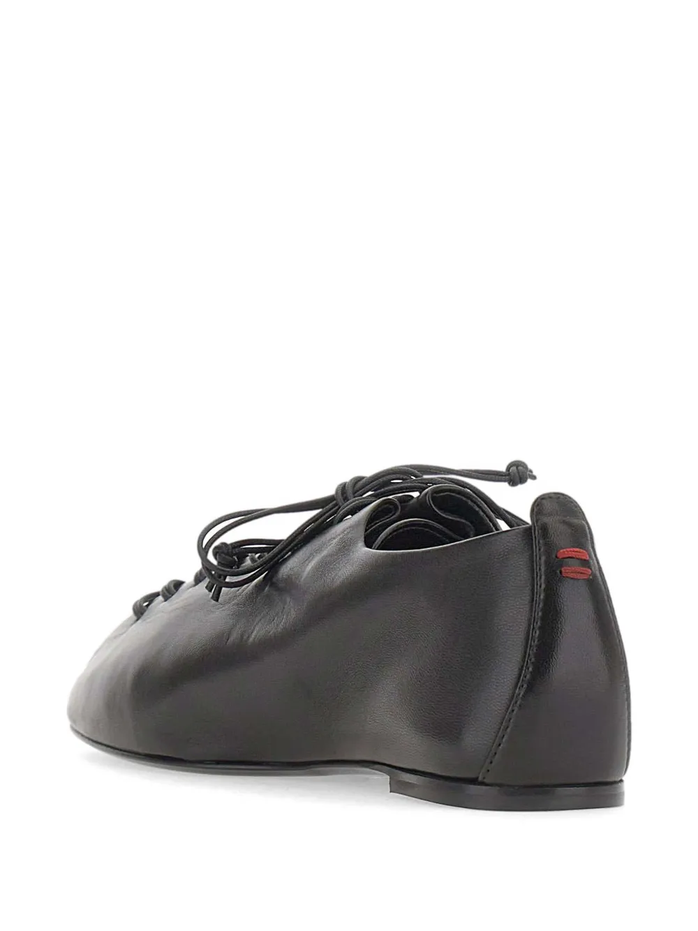 Halmanera Dave leren sneakers met toelopende pijpen Zwart