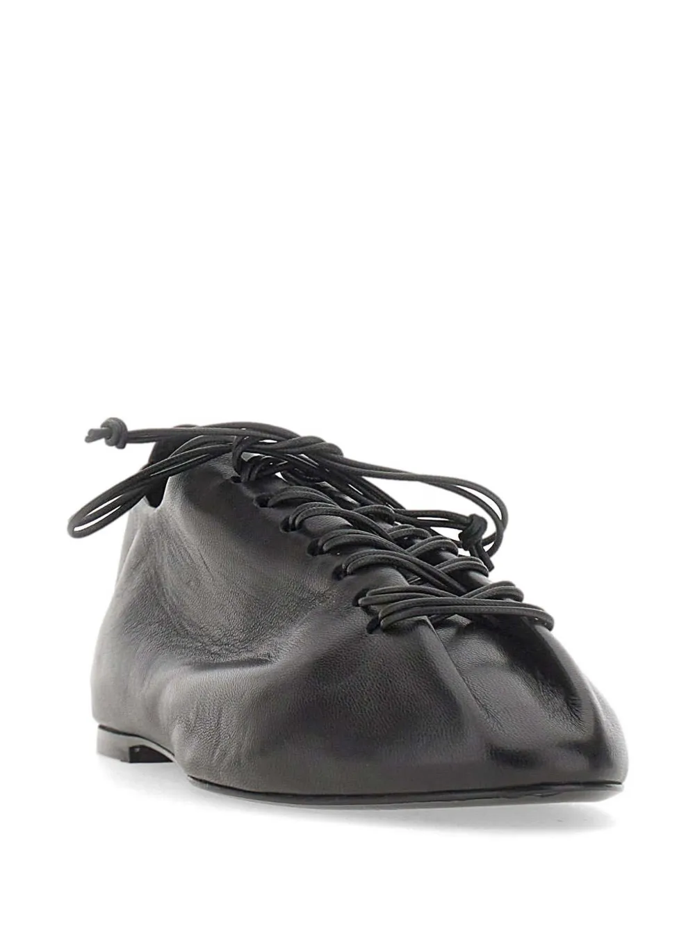 Halmanera Dave leren sneakers met toelopende pijpen Zwart