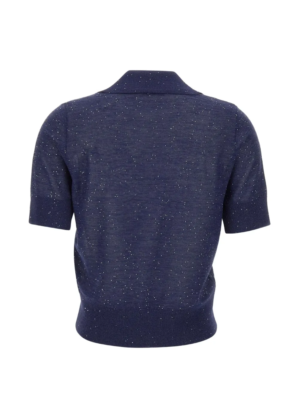  Kangra Sequin V-neck T-shirt - Blue 