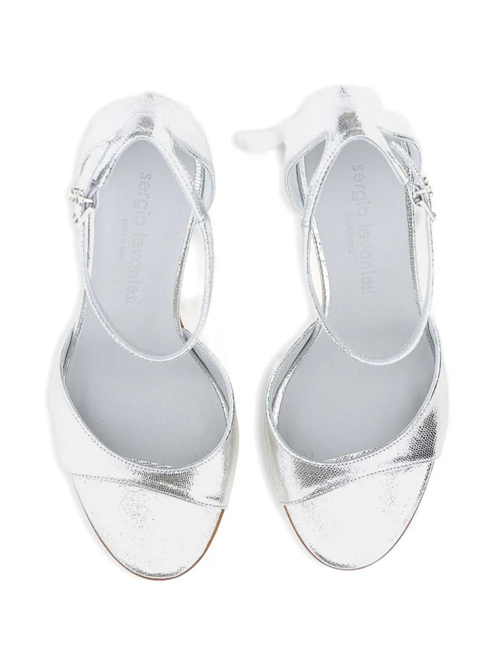 Sergio Levantesi Hope6 sandalen met enkelbandje Zilver