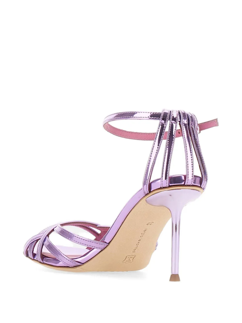 Sergio Levantesi Gemma sandalen met gekruiste bandjes en gesp Roze