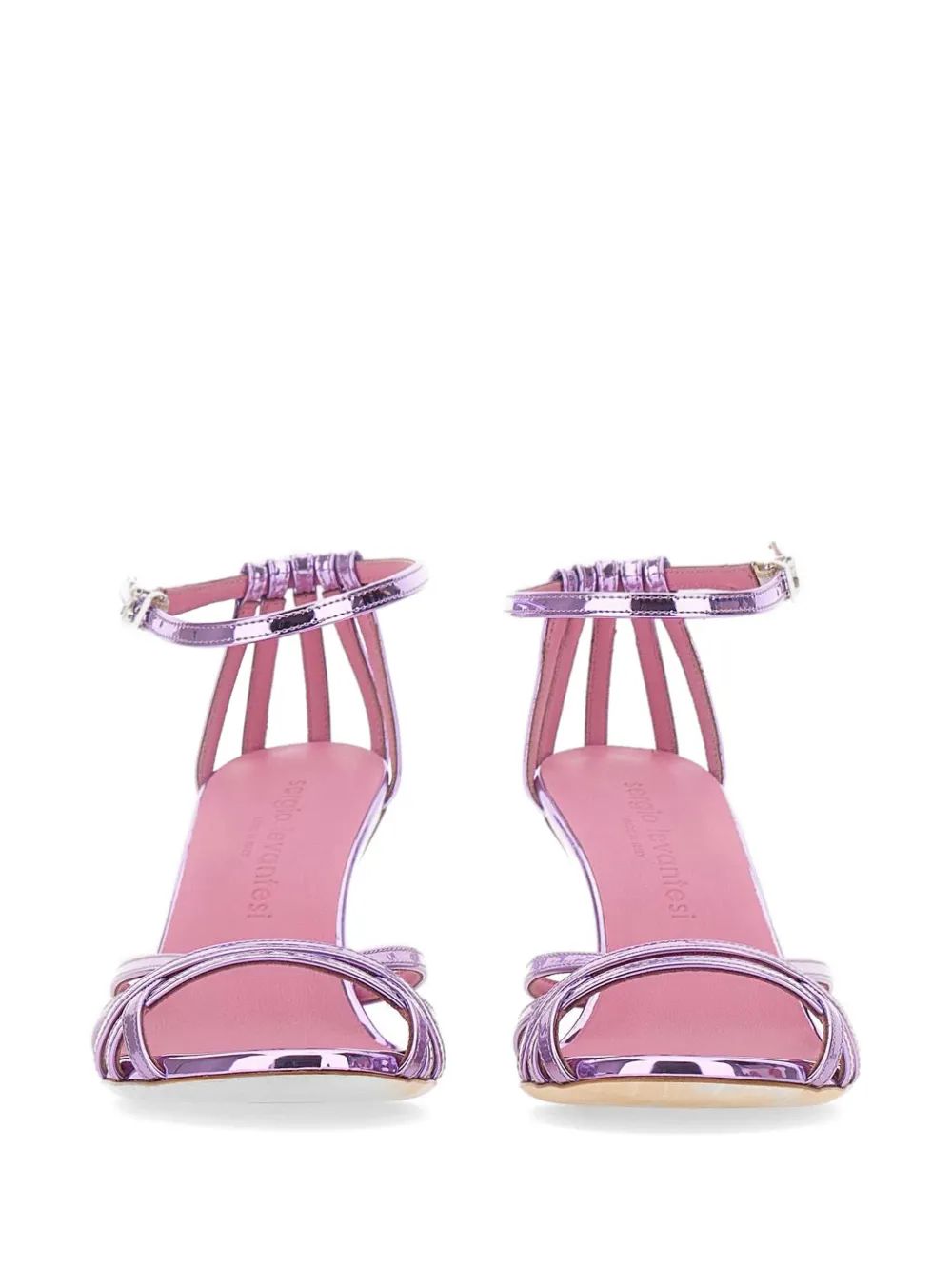 Sergio Levantesi Gemma sandalen met gekruiste bandjes en gesp Roze