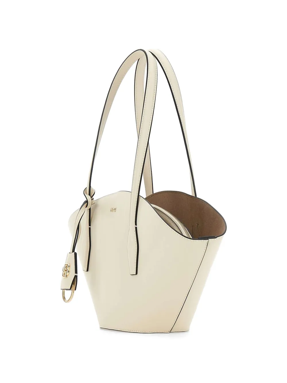  Boss Trapezoid Top Handle Shoulder Bag - Neutrals 