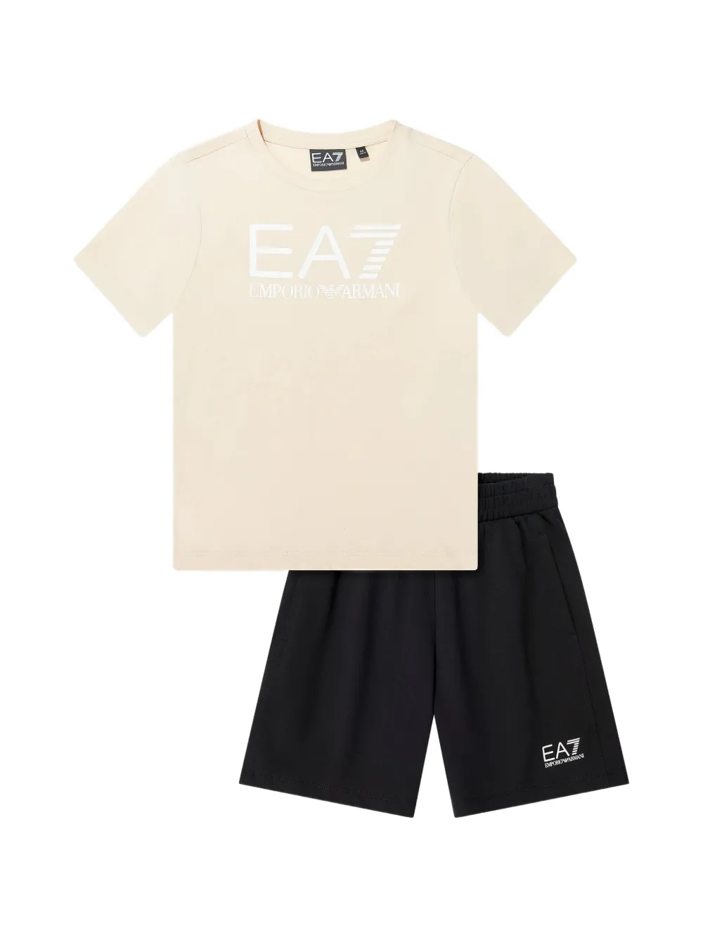 Emporio Armani Kids short-sleeve shorts set - Nude