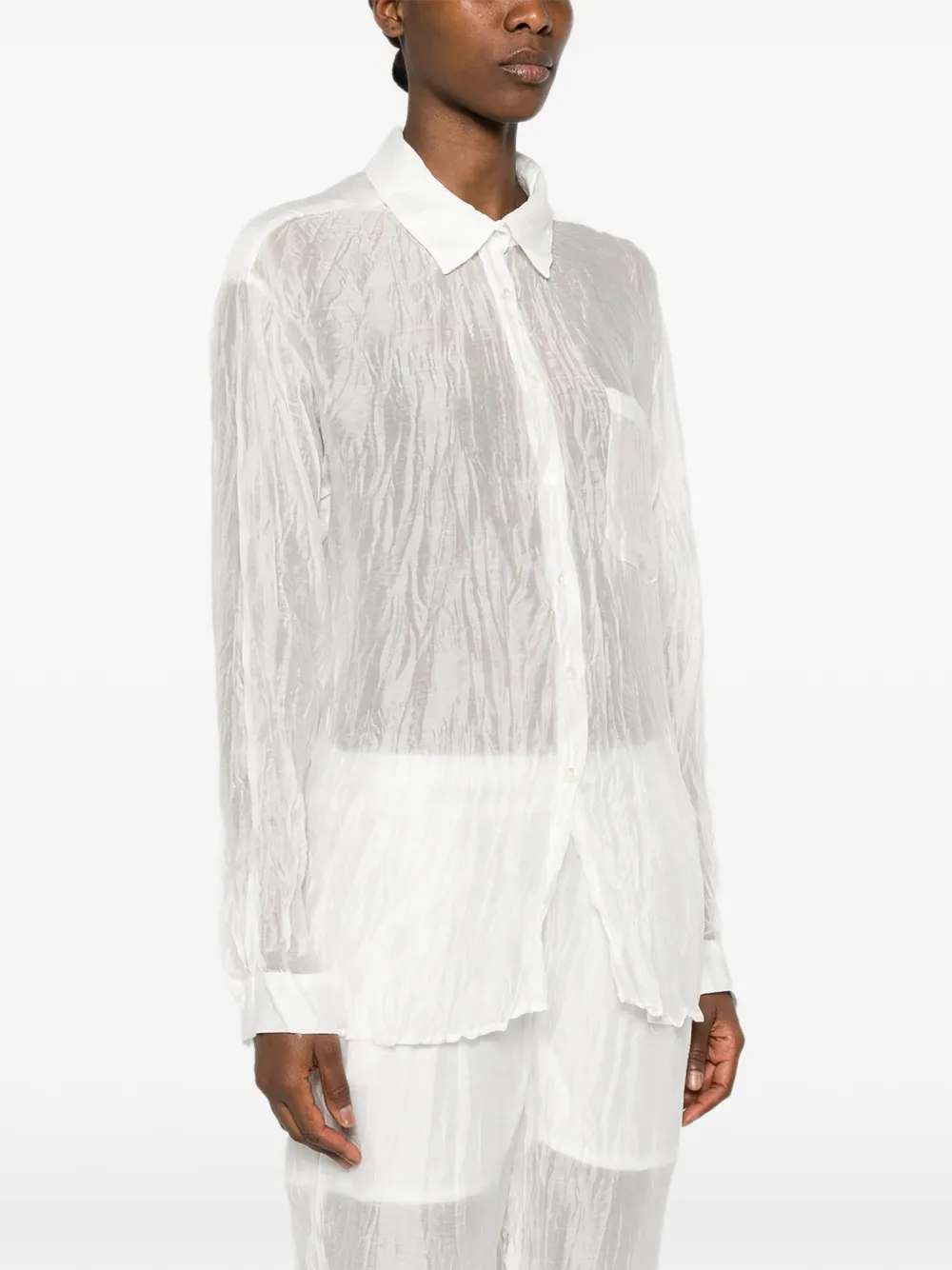  La Piscine Long-sleeve Shirt - White 