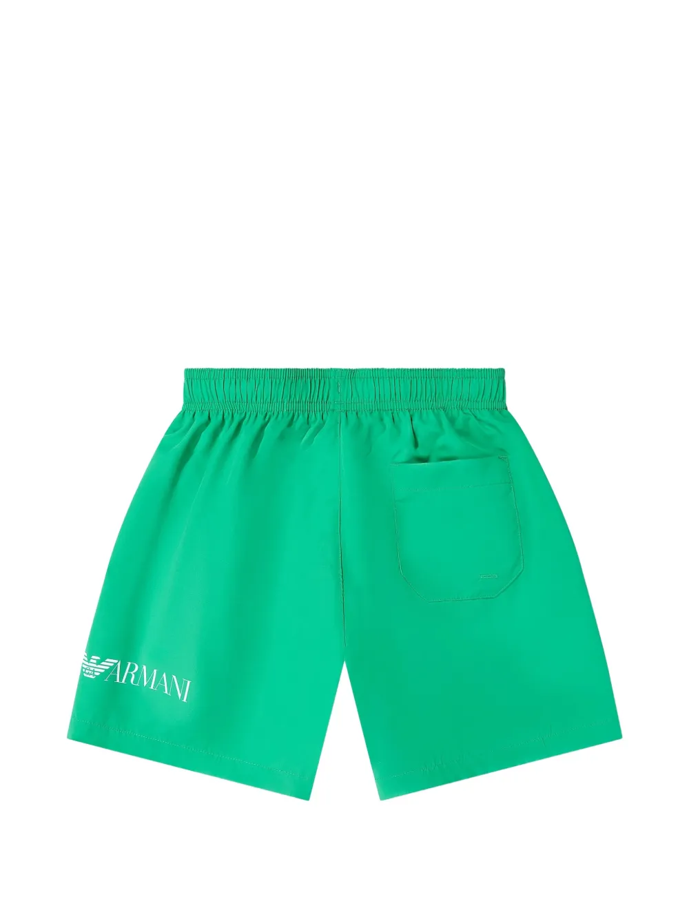 Emporio Armani Kids Zwembroek met logoprint Groen