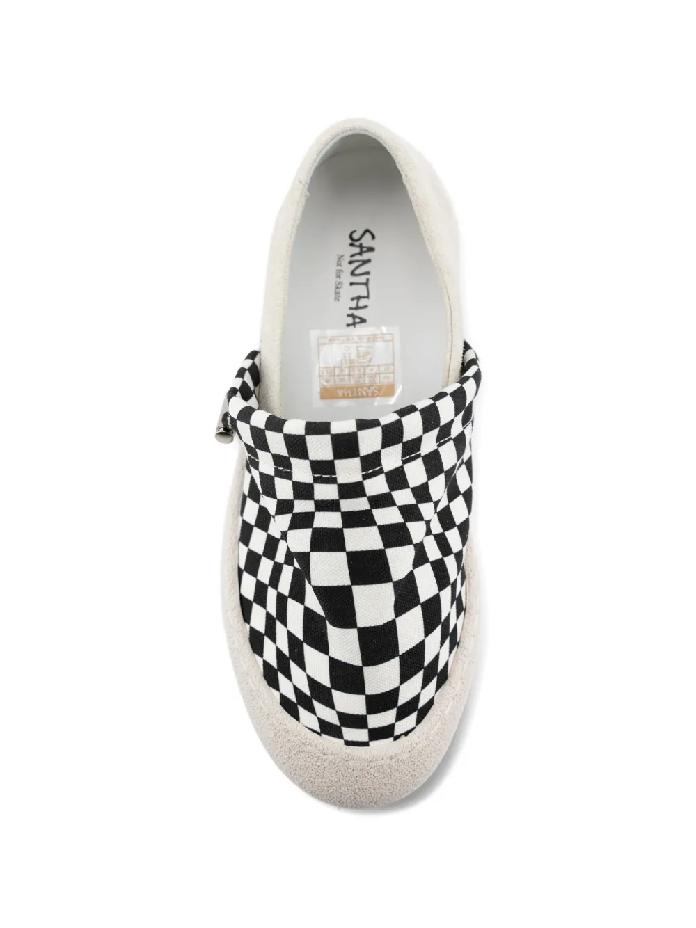 SANTHA Imsouane geruite sneakers Wit