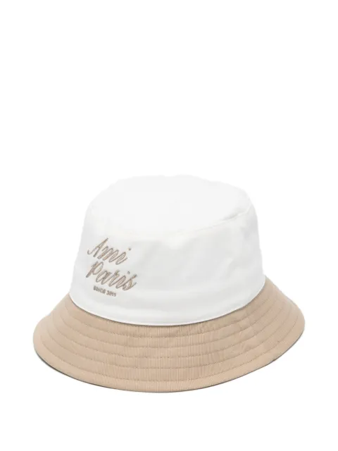 AMI Paris logo-embroidered bucket hat
