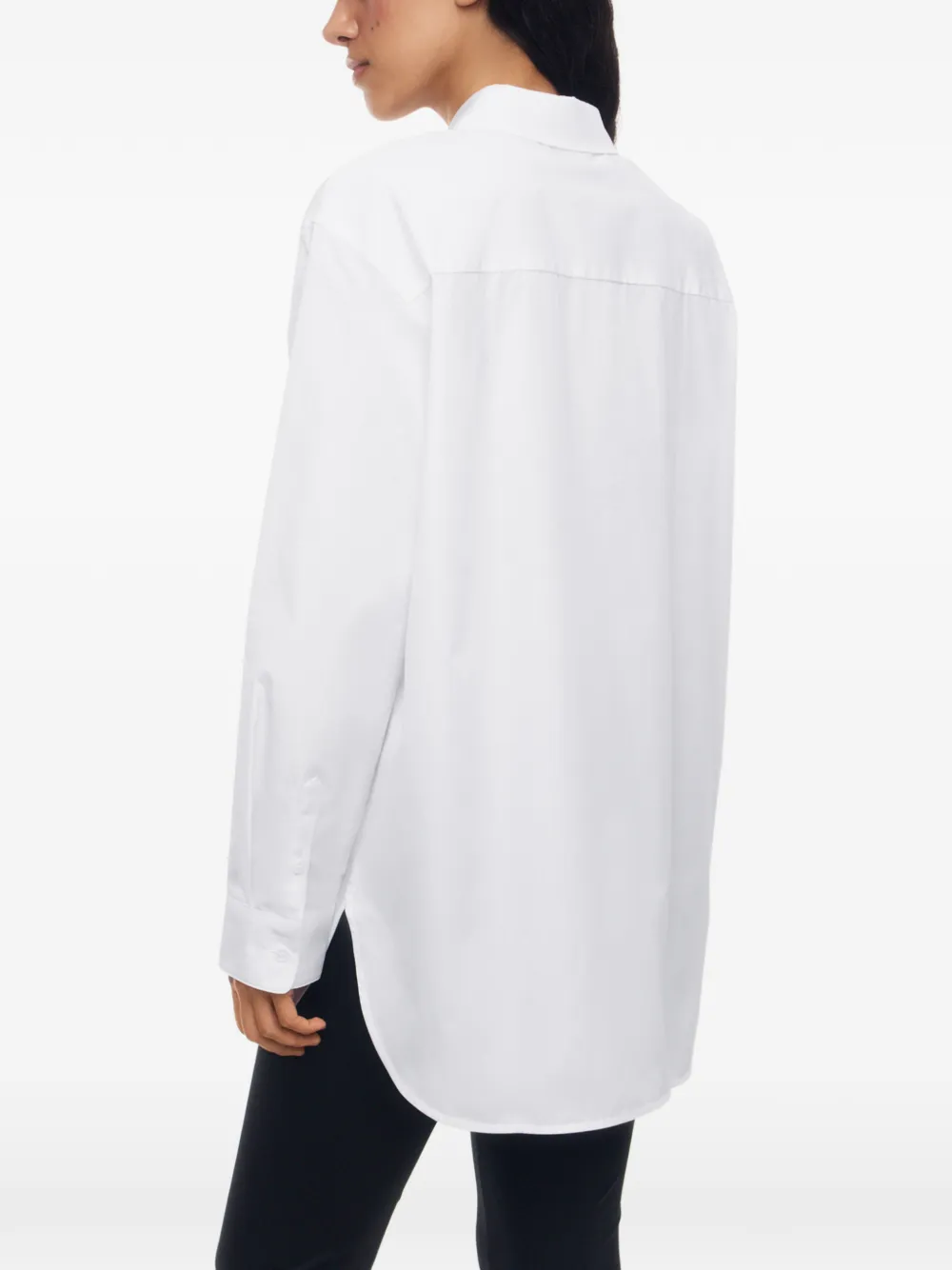 12 STOREEZ Albini katoenen blouse Wit