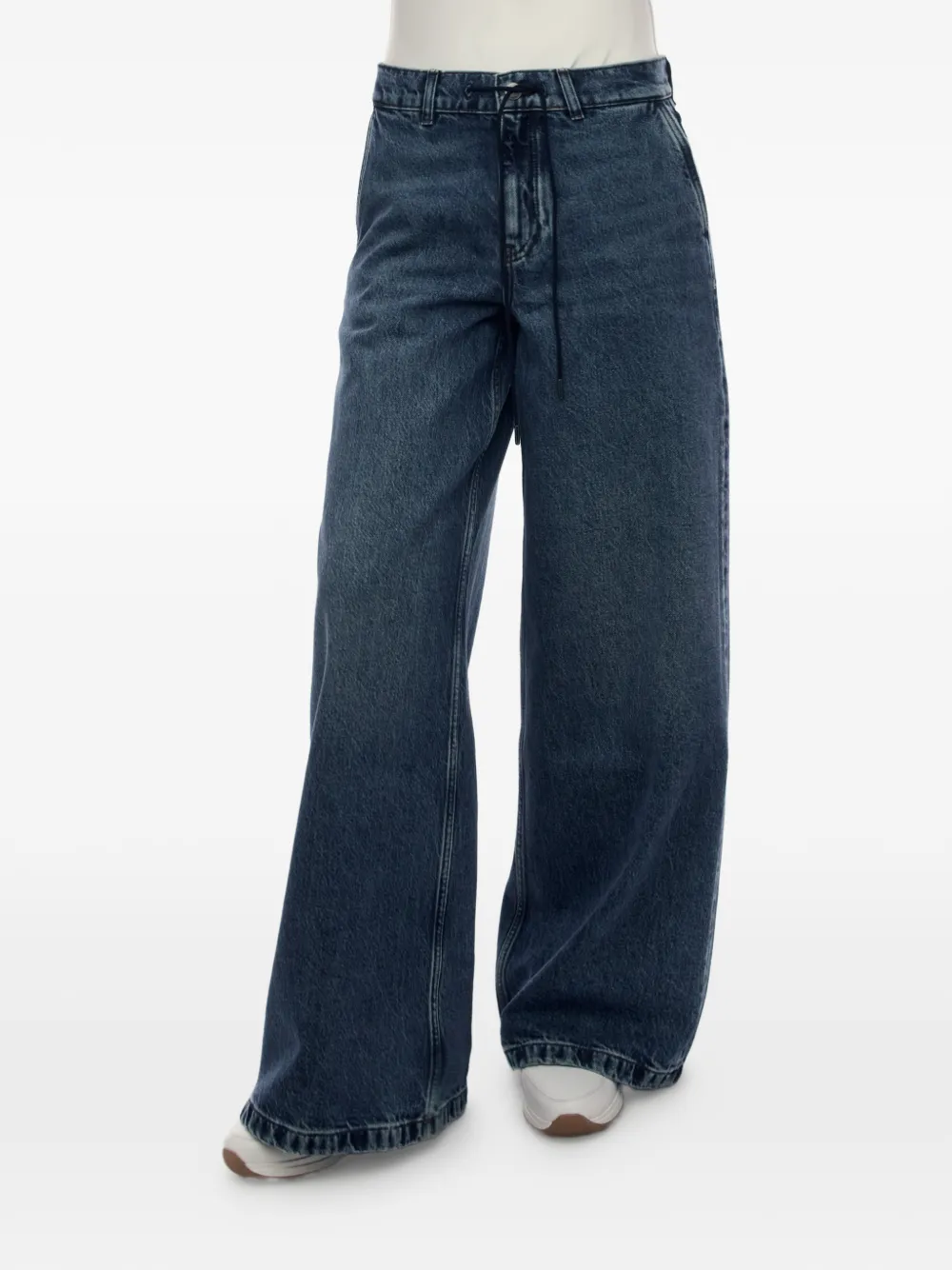 12 STOREEZ 433 jeans met wijde pijpen Blauw