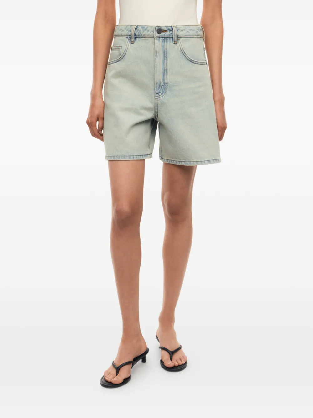 12 STOREEZ Denim shorts Blauw