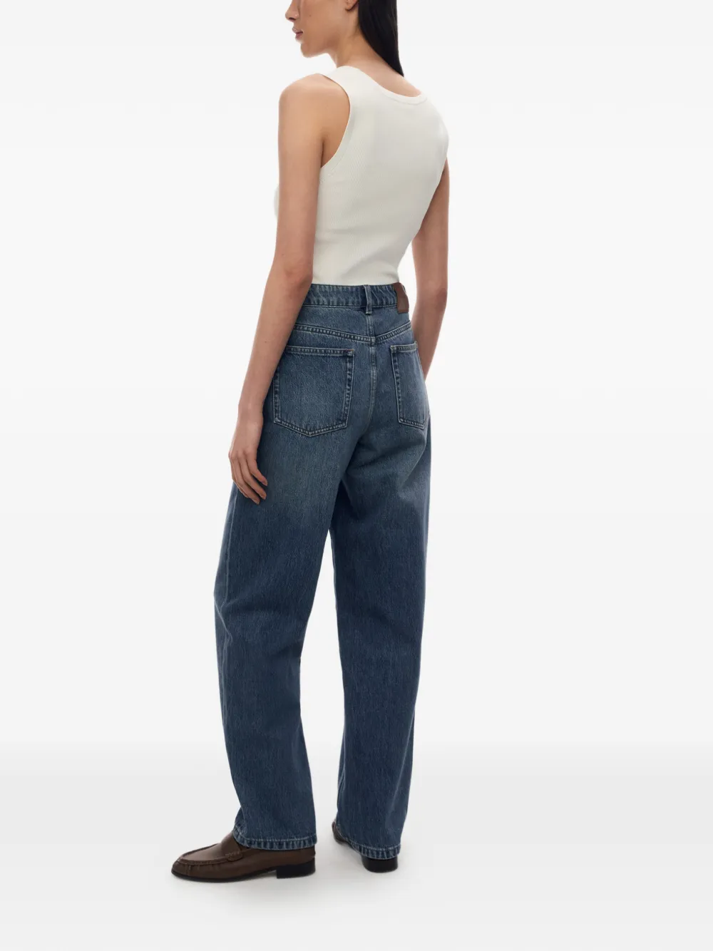 12 STOREEZ 821 jeans met ballonpijpen Blauw