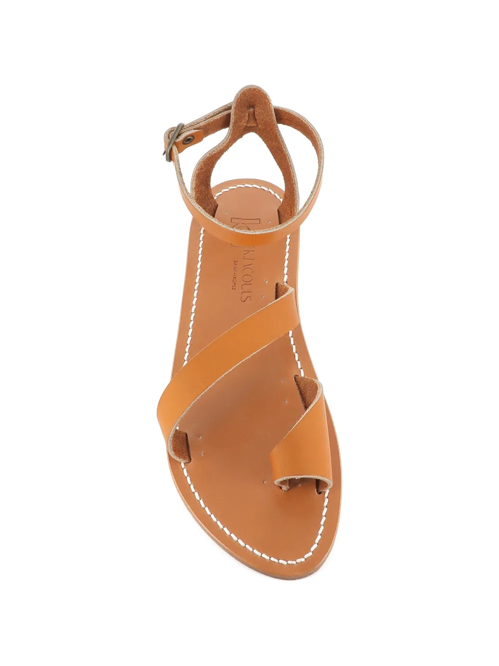 K. Jacques Hecatea leren sandalen Bruin