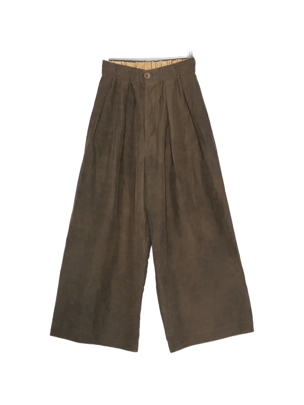 Uma Wang Poetic Wide-leg Trousers In Brown