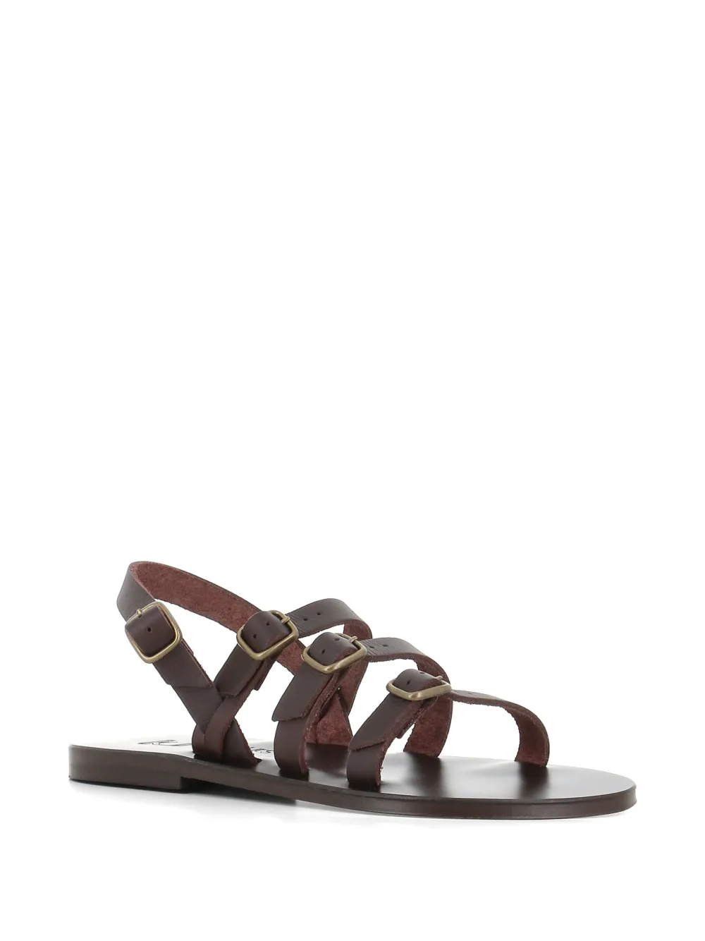 K. Jacques Aldwin sandalen met bandjes Bruin