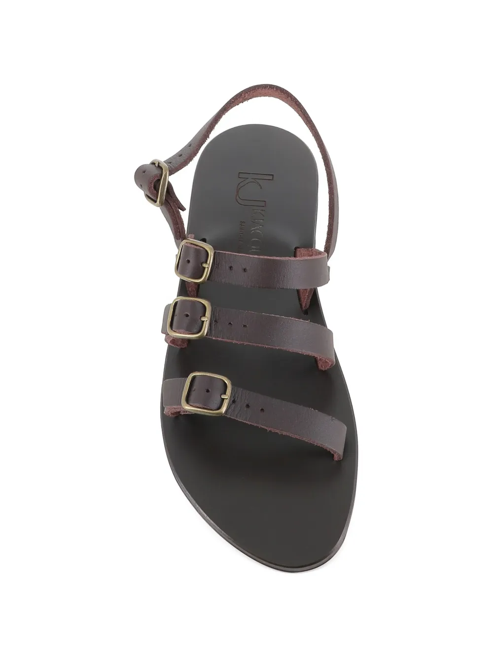 K. Jacques Aldwin sandalen met bandjes Bruin