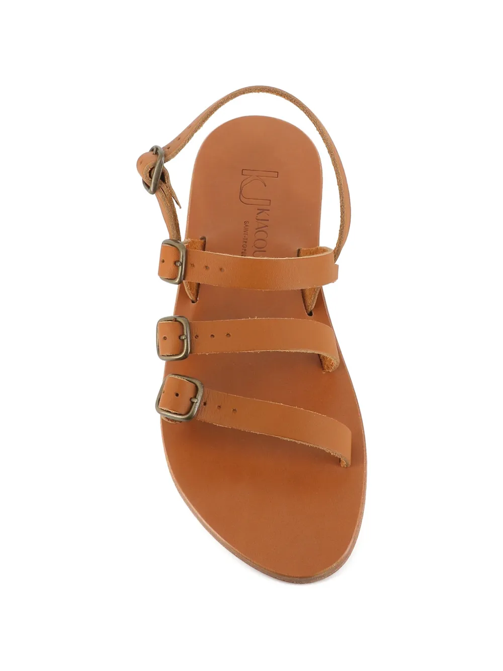 K. Jacques Aldwin sandalen met bandjes Beige